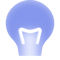 Glass icon (dark) - Bulb