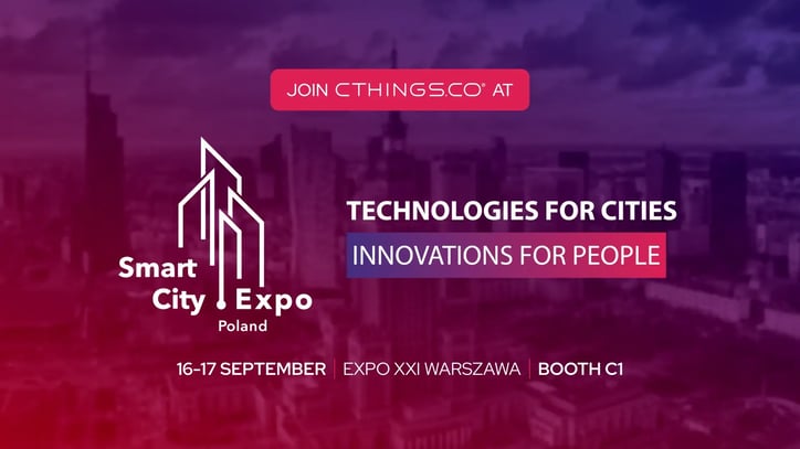 Join CTHINGS.CO at Smart City Expo Poland, 16-17.09.2026, XXI Expo, Warsaw, Hall 4 Booth C1
