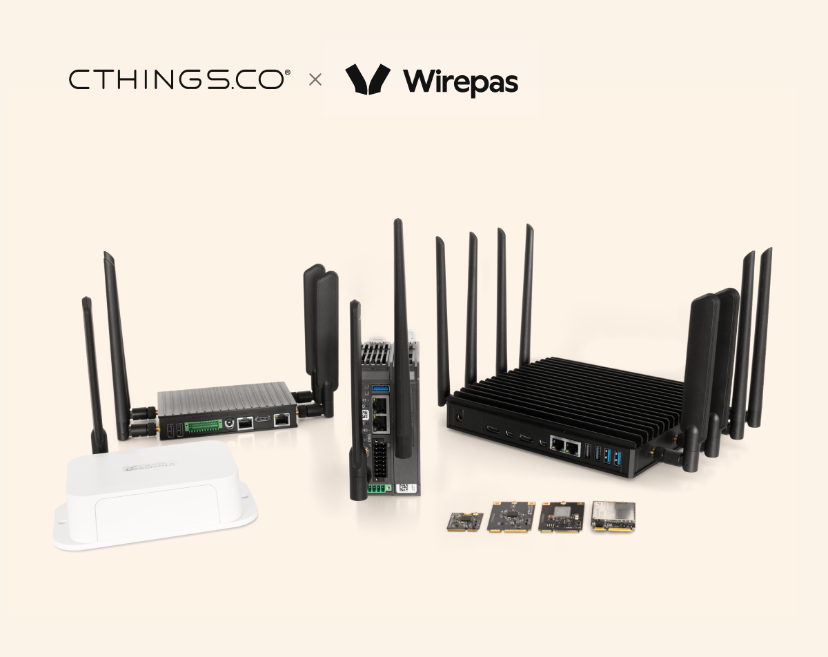 cthings.co x wirepas collaboration - Edge IoT product portfolio